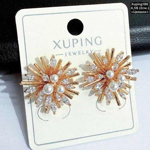 Сережки Xuping18К 20581 (2.см)  «цвяшки»